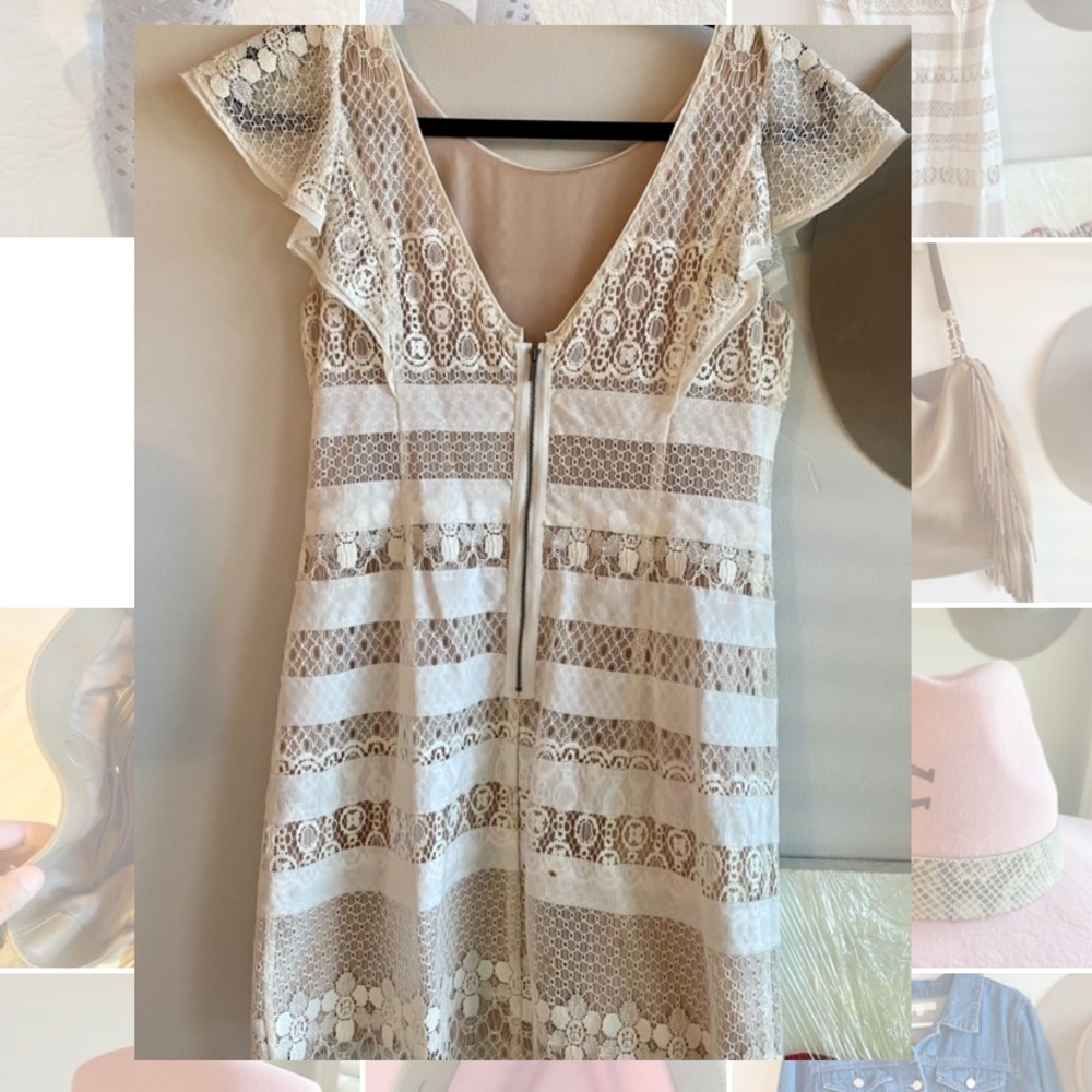 BCBG LACE DETAIL DRESS - Picture 2 of 2